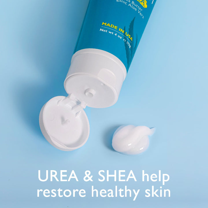 Urea and Shea help restore healthy skin with Callus & Cracked Heel Cream