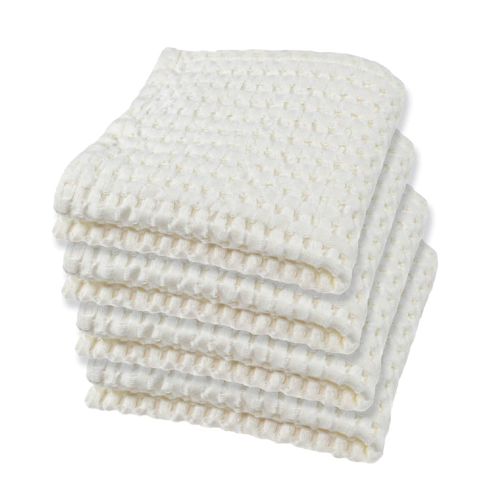 Gilden Tree | Waffle Bath Towels | Cream Wash Cloth