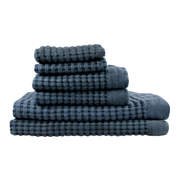 Gilden Tree Bath Towels Set Waffle Weave Bath Midnight Blue