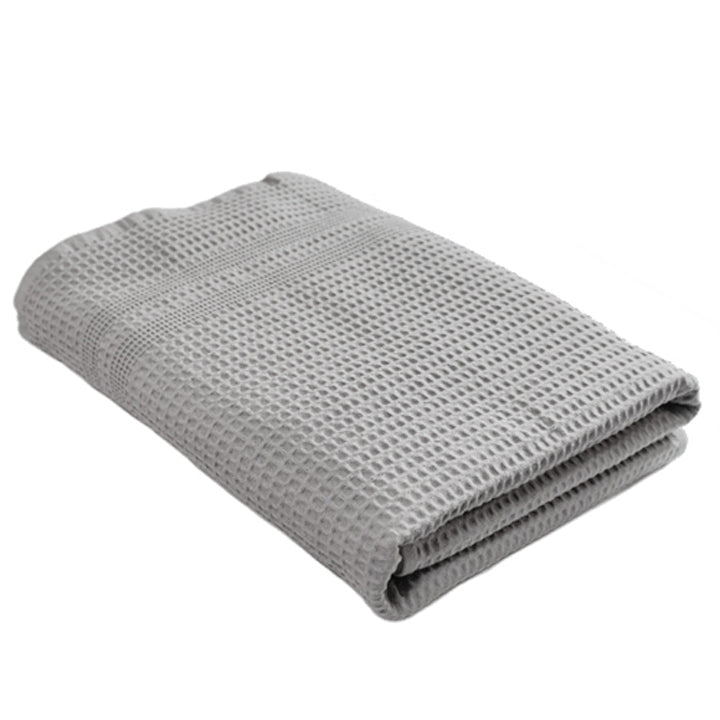Gilden Tree Waffle Bath Towels Pewter Bath Towel