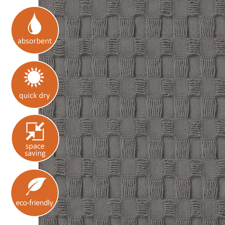 Our quick-dry premier high-design waffle bathmat is super absorbent and is machine wash and dry.