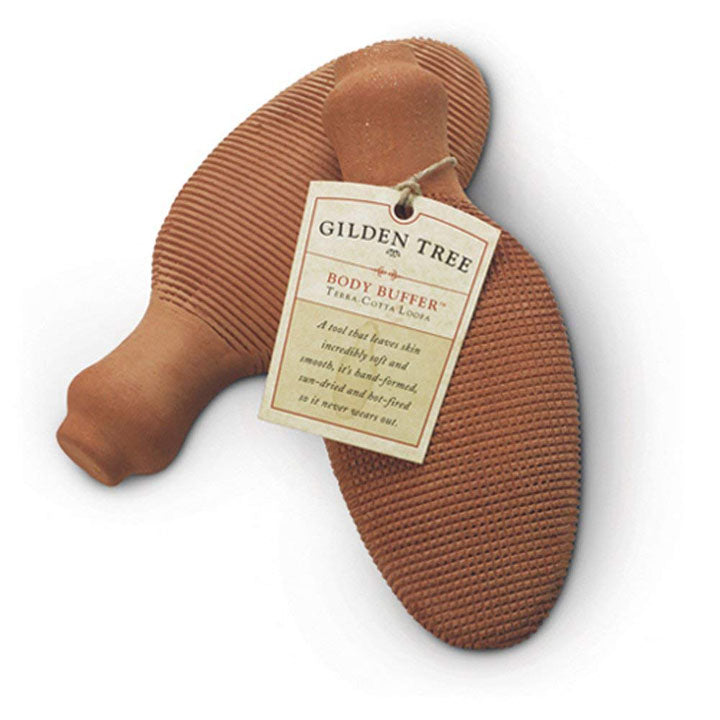 Gilden Tree | Loofa like Body Scrubber | Terra Cotta Body Buffer