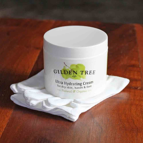 Gilden Tree Body Care Gift Set Ultra Hydrating Cream w/Cotton Gloves