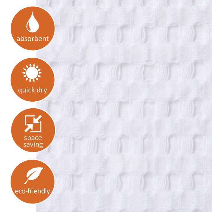 Gilden Tree Waffle Bath Towels | White Bath Mat