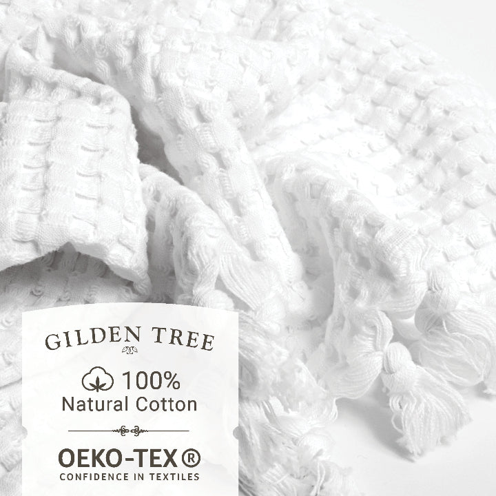 Waffle weave is absorbent, quick drying and eco-friendly OEKO-TEX fabric