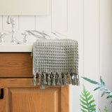 Trending sage grey color for your bathroom decor.