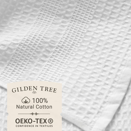 Gilden Tree | Oversized Bath Towels | White Waffle Bath Sheet