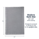 Slate Waffle Bath Mat - Modern Style