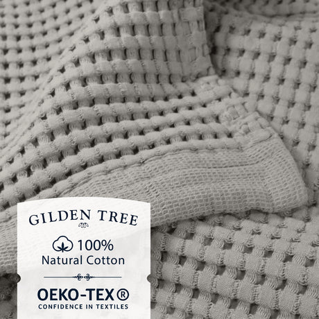 Modern Style | 100% Natural Cotton OEKO-TEX Waffle Towels