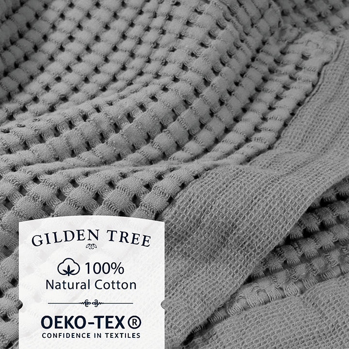 Modern Style | 100% Natural Cotton OEKO-TEX Waffle Towels