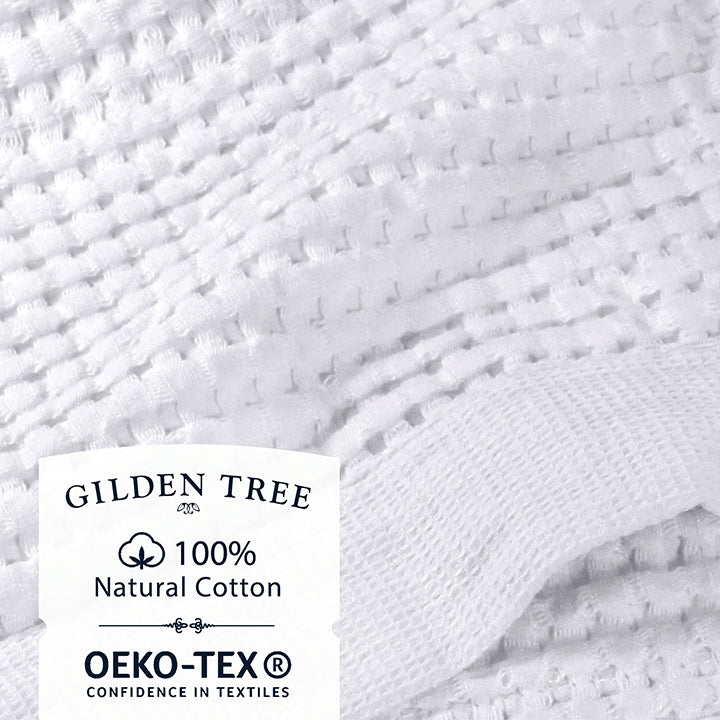 Modern Style | 100% Natural Cotton OEKO-TEX Waffle Towels