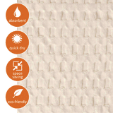 Waffle Bath Mat | Modern Style Sage Grey