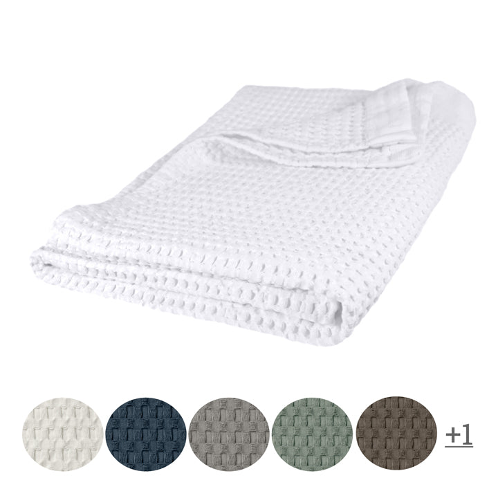 Gilden Tree | Oversized Waffle Bath Towels | Cream Bath Sheet Slate