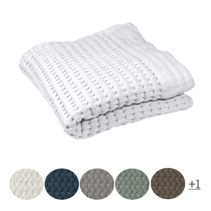 GILDEN TREE Waffle Hand Towels for Bathroom Quick Drying Lint Free Thin,  Modern Style (Sage Grey)