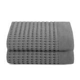Gilden Tree | Waffle Bath Towels | Slate Hand Towel