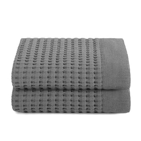 Gilden Tree | Waffle Bath Towels | Slate Hand Towel