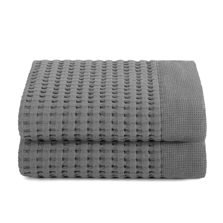 Gilden Tree | Waffle Bath Towels | Slate Hand Towel