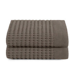 Gilden Tree | Waffle Bath Towels | Stone Hand Towel
