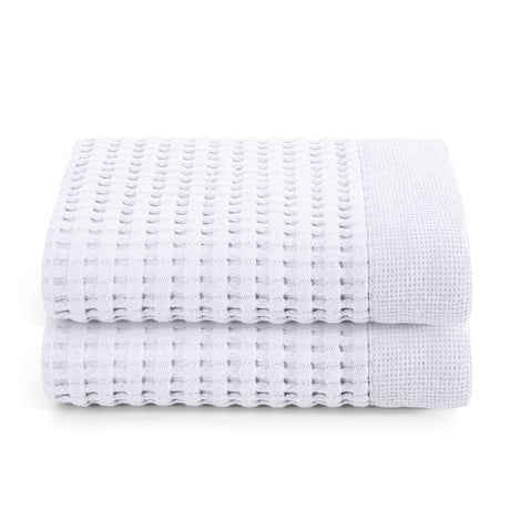 Gilden Tree | Waffle Bath Towels | White Hand Towel