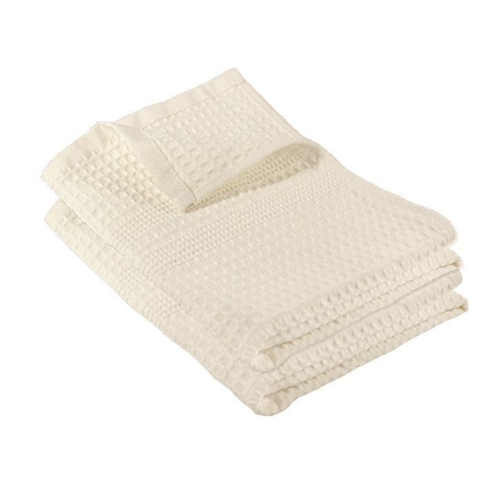 Cream Hand Towel Set of 2, Classic Style