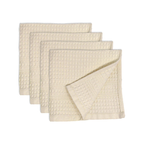 Gilden Tree | Waffle Bath Towels | Cream Wash Cloth