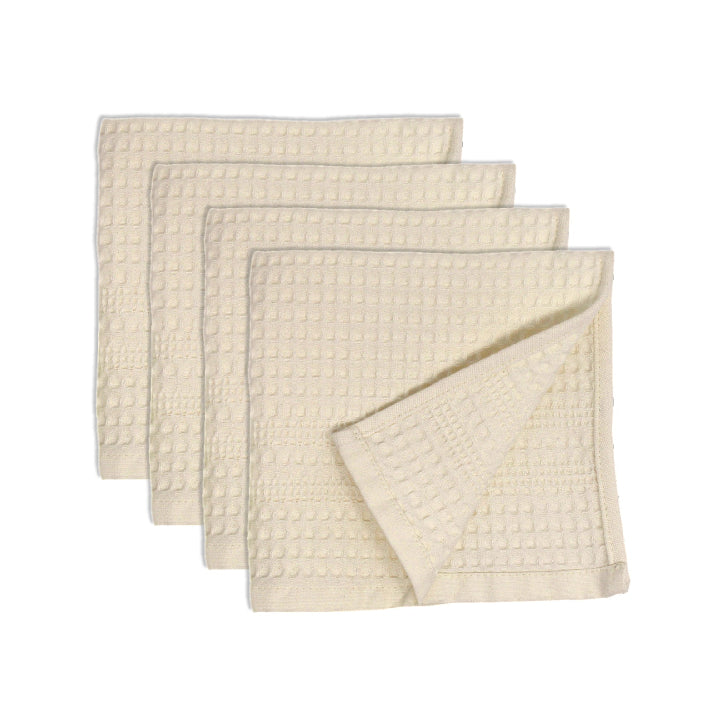 Gilden Tree | Waffle Bath Towels | Cream Wash Cloth