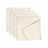 Cream Wash Cloth Set of 4, Classic Style