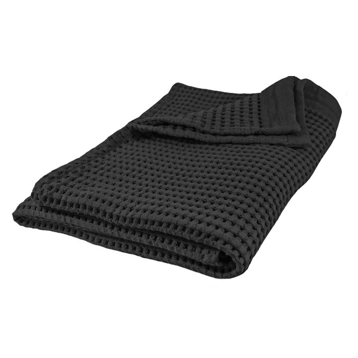 Gilden Tree | Oversized Waffle Bath Towels | Faded Black Waffle Bath Sheet