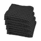 Gilden Tree | Waffle Bath Towels | Faded Black Wash Cloth