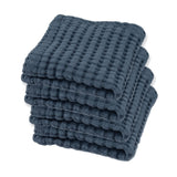 Gilden Tree | Waffle Bath Towels | Midnight Blue Wash Cloth
