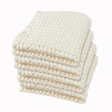 Cream Wash Cloth Set of 4, Modern Style