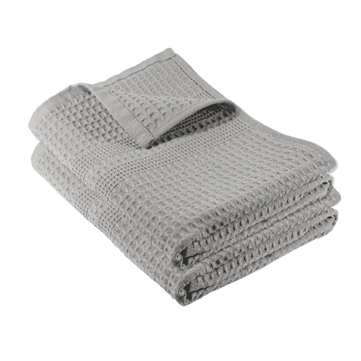 Classic Waffle | Pewter Hand Towel