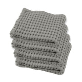 Gilden Tree | Waffle Bath Towels | Pewter Wash Cloth