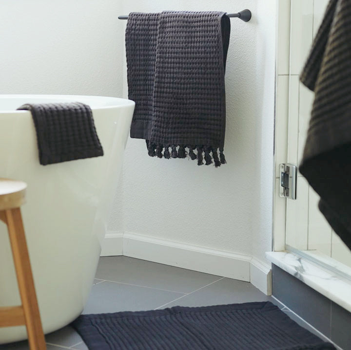 Modern Style Waffle Bath Towel Collection