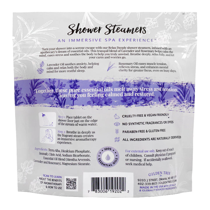 Gilden Tree Shower Steamers made in the USA, an immersive spa experience.