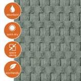 Waffle Bath Mat | Modern Style Sage Grey