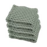 Gilden Tree | Waffle Bath Towels | Sage Grey Wash Cloth