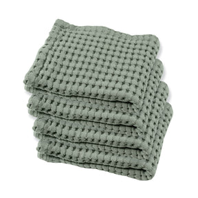Gilden Tree | Waffle Bath Towels | Sage Grey Wash Cloth