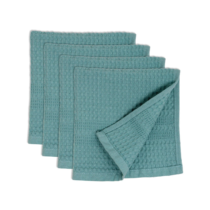 Gilden Tree | Waffle Bath Towels | Seafoam Wash Cloth