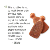 Terra Cotta Foot Scrubber Pumice Stone for Feet