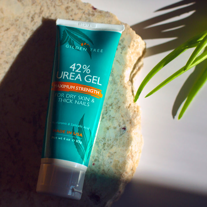 42% Urea Gel with Hyaluronic and Salicylic Acid for fast results.