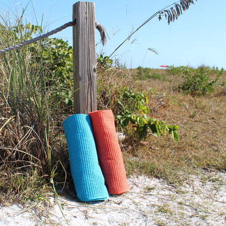 Gilden Tree | Oversized Bath Towels | Aqua Waffle Bath Sheet