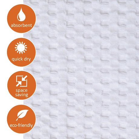 Gilden Tree | Waffle Bath Towels | White Hand Towel