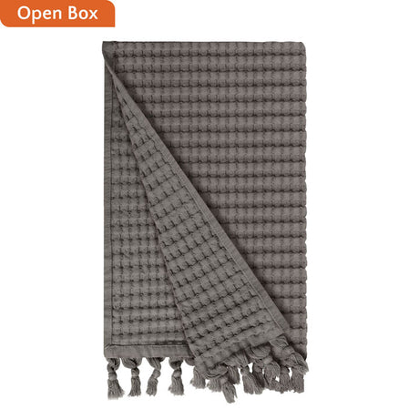 Open Box - Tassel Hand Towel, Modern Style