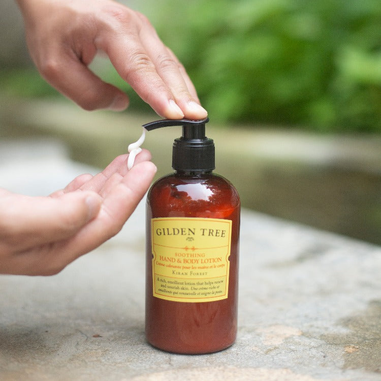 Soothing Hand & Body Lotion for dry skin on hands, feet and all over the body.