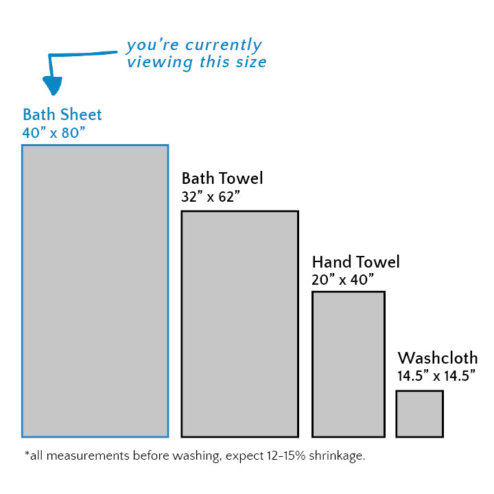 Gilden Tree | Oversized Bath Towels | Stone Bath Sheet