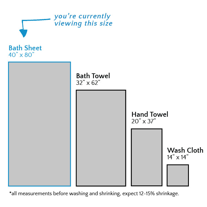 Gilden Tree | Oversized Bath Towels | Slate Bath Sheet