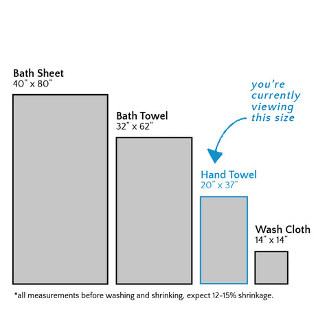 Slate Hand Towel Set of 2, Modern Style