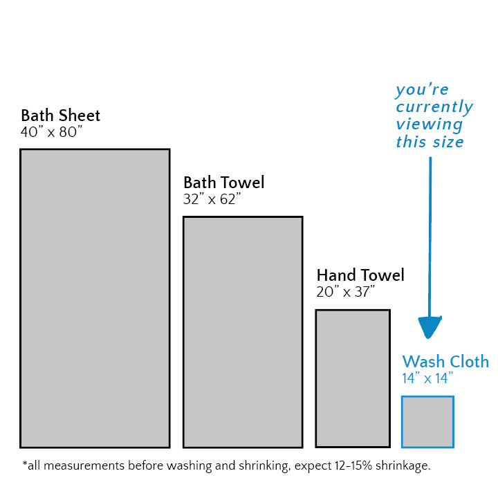 Gilden Tree | Waffle Bath Towels | Slate Wash Cloth