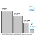 Waffle Bath Towels | Cream Wash Cloth